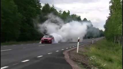 volvo 850 burnout