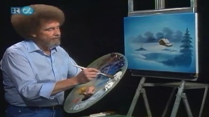 S23 Радостта на живописта с Bob Ross E11 Frozen Beauty in Vignette ღобучение в рисуване, живописღ