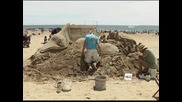 Състезание по извайването на пясъчни фигури се проведе в Ню Йорк
