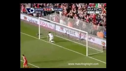Liverpool 3 – 0 Sunderland goal F.torres 28/03/2010 