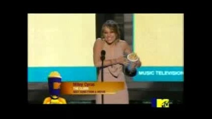 Miley Cyrus - Mtv Movie Award 2009 - Best Song In A Movie