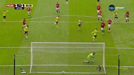 Burnley FC with a Penalty Goal vs. Manchester United