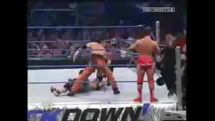 Wwe/ Rey Mysterio. Rob Van Dam and John Cena vs Rene Dupree, Suzuki and Boker T 
