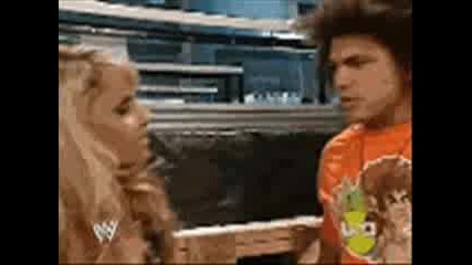 Trish Stratus Kisses Carlito