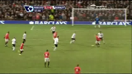 Манчестър Юн - Бърнли 3 - 0. Гол на Бербатов за 1:0 Hd