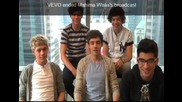 One Direction - Видео чат на живо за Vevo част 1/3