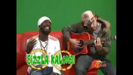 sizzla - be strong Live On Riddim Up On The Green Screen 