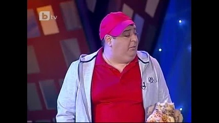 Художествена гимнастика с пица! Смях * Комиците 