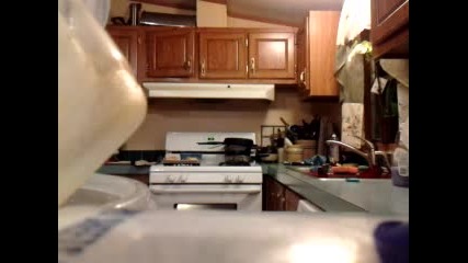 Water prank on daughter