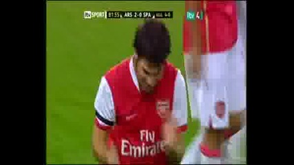 Arsenal 2 - 0 spain