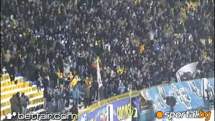 16.12.2010 Гол за Левски, феновете ликуват