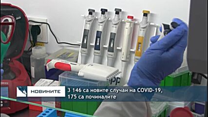 3 146 са новите случаи на COVID-19, 175 са починалите