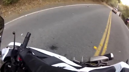 2013 Kawasaki Ninja 300 Motorcycle Crash Lowside, Live Oak, Trabuco Canyon, Ca (season- Winter, Jan)