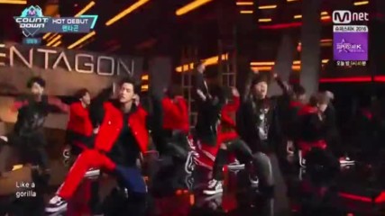 280.1013-3 Pentagon - Wake Up + Gorilla, [mnet] M Countdown E495 (131016)