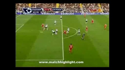 Fulham 3 - 1 Liverpool Tores Goal 