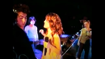 Miley Being Rude To Joe As She Goes And Hugs Nick