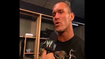 Superstars 7/30/09 Randy Orton дава интервю [backstage]
