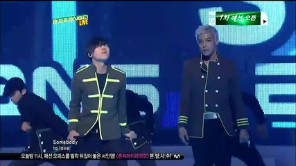Bigbang - Somebody To Love [live performance at M! Countdown Big bang Tv]