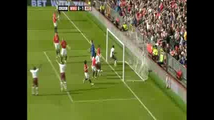 Adebayor 0:1 - Man Utd Vs Arsenal