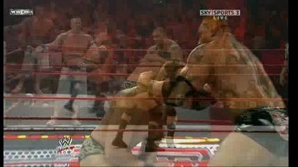 Raw 05/18/09 Legacy vs Batista & John Cena