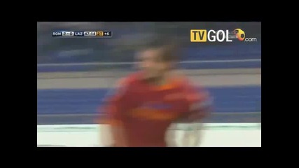 Римското дерби - Рома - Лацио 2:0 Тоти на върха в Рим 13.03.2011 