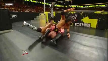 Springboard Corkscrew Senton to the outside - Trent Barreta