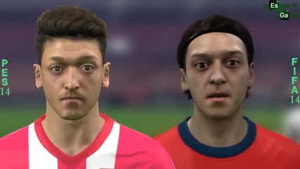 Fifa 14 vs Pes 14 -двубоят между лицата на Арсенал