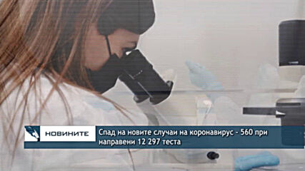 Спад на новите случаи на коронавирус - 560 при направени 12 297 теста