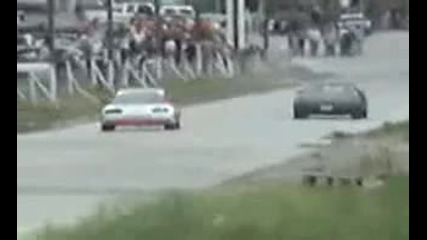 Honda Crx mugen power Vs. Corvette 