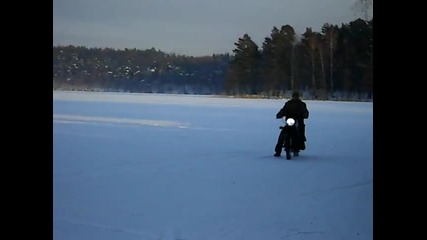 Mz etz 251 В сняг