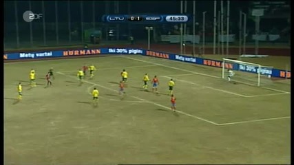 Lithuania 1:3 Spain euro 2012 - Qualif. 