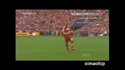 17.05 Байерн Мюнхен - Херта 4:1 Рибери Гол