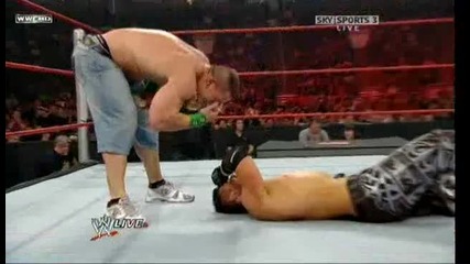 Raw 06/29/09 John Cena vs The Miz [ Night of Champions Tournament semi - finals]*втора част*