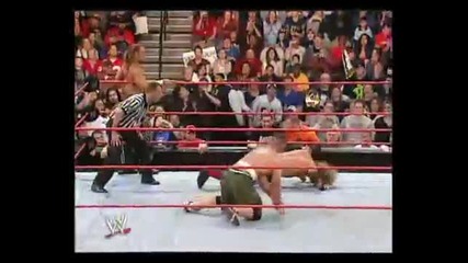 Raw shawn michaels and john cena vs edge and randy ortan part 1