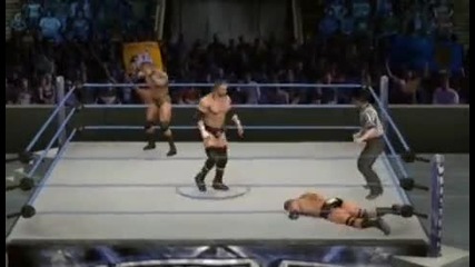 Wwe Svr 2010 Triple Threat Match Randy orton vs Triple H vs Batista