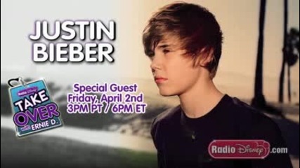 Justin Bieber calls Radio Disney - March 26. 2010 