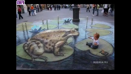 Невероятно 3d Street Painting Art Illusion