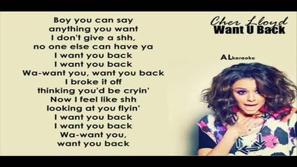 Cher Lloyd - Want U Back ft. Astro (karaoke/instrumental)