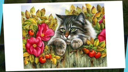 Cats ... (painting) ... artist ... Irina Garmashova ...
