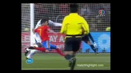 World Cup Испания 1 - 0 Хондурас [гол на David Villa ] 21.06.2010