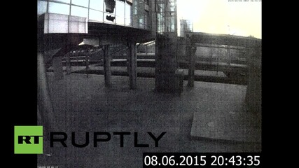 Ukraine: CCTV footage shows heavy shelling near Donetsk train station