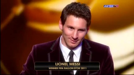 Fc Barcelona - Leo Messi wins his third Ballon d'or