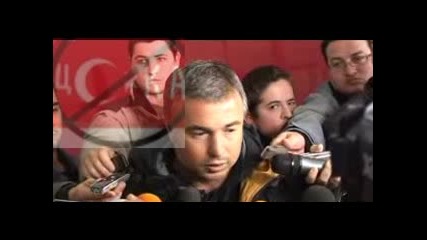 Левски на летище София 18.02.2011