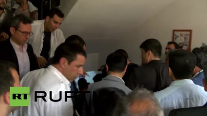 Turkey: HDP leader Selahattin Demirtas casts his vote in parliamentary election