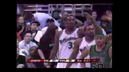 Gilbert Arenas Пас Зад Гърба За Blatche 10 април 2008