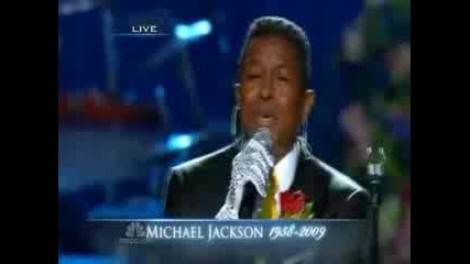 Michael Jackson Memorial - Jermaine Jackson Smile - part 7
