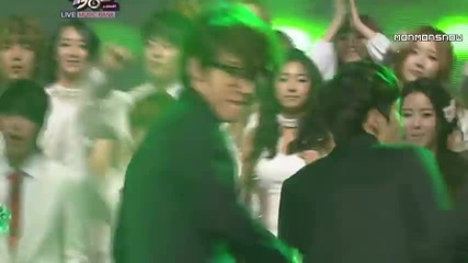 Intro - Suju , F(x) , Infinite etc. @ Music Bank (23.12.2011)