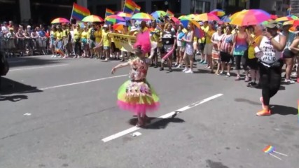 Child Participates in 2017 Nyc Lgbt Pride March