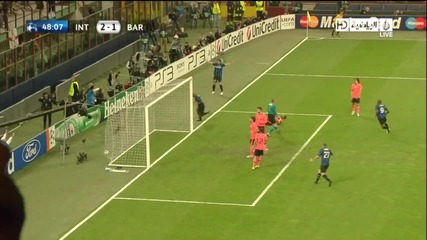 Cl: Inter 3:1 Barcelona (2 - 1 Maicon) 