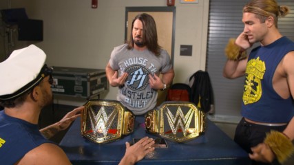 Breezango mixes up AJ Styles' WWE Championship with the new Elite Title from WWE Shop